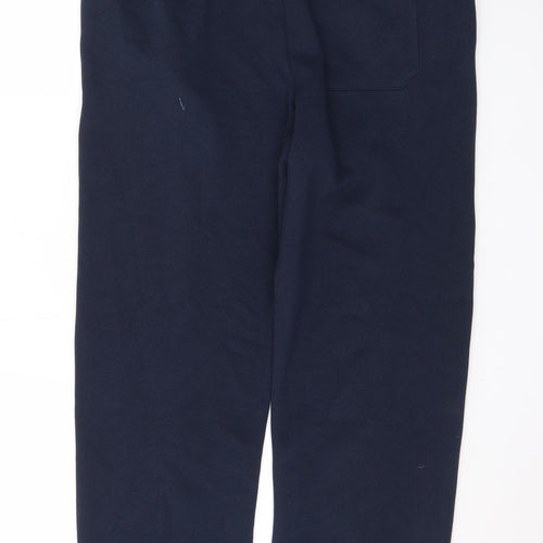 Marks and Spencer Men’s Blue Cotton Joggers M Relaxed Fit