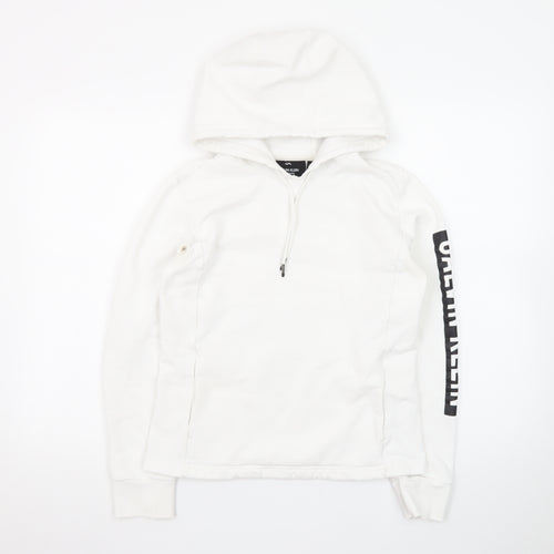 Calvin Klein Men’s White 1/2 Zip Hoodie Size S Performance Cotton Blend