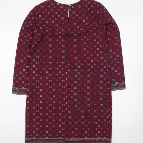 Darling London Women's Red Geometric Shift Dress Size 8