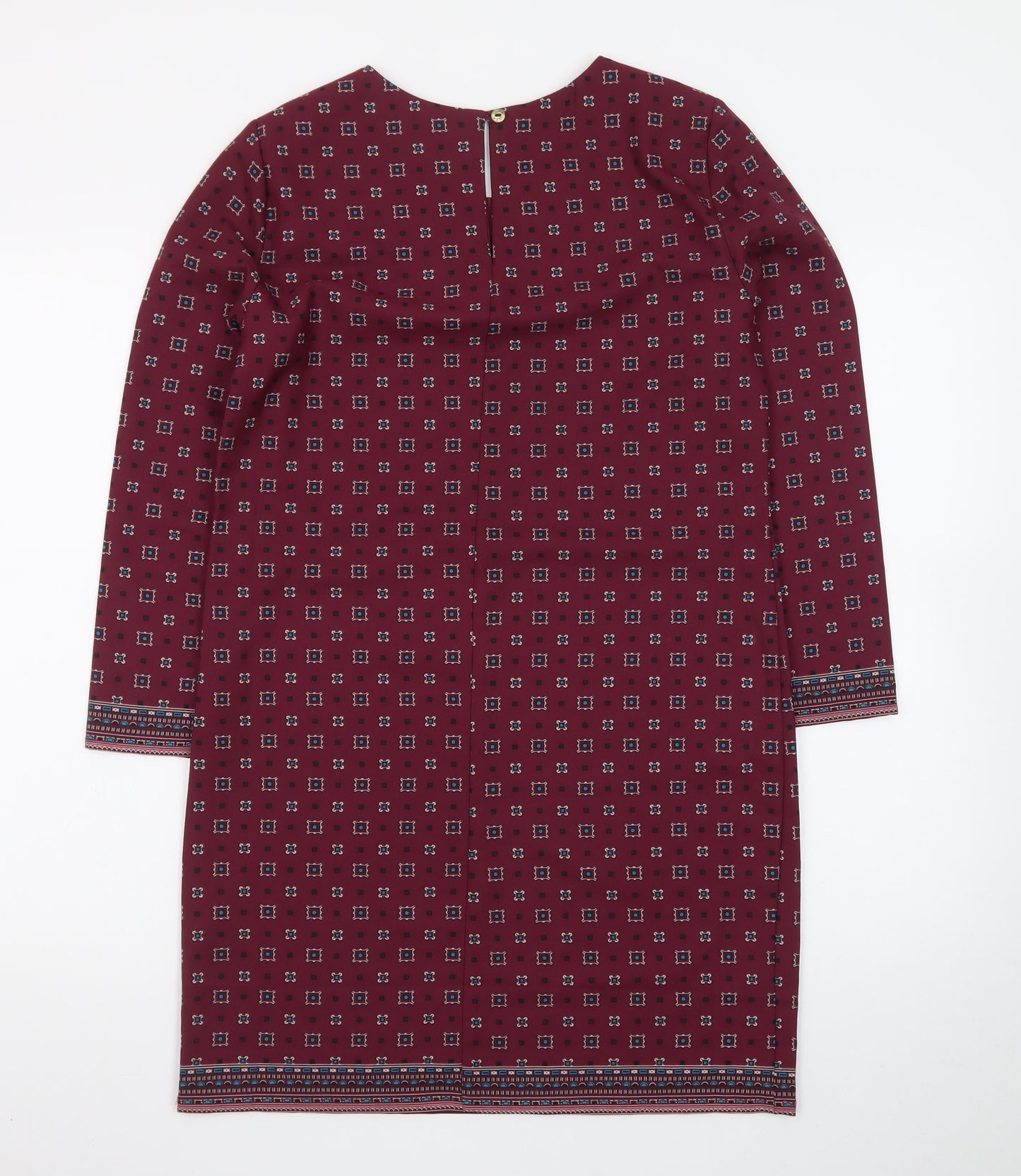 Darling London Women's Red Geometric Shift Dress Size 8