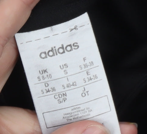 Adidas Boys Black S 1/2 Zip Pullover Sweatshirt AEROREADY Sports Top
