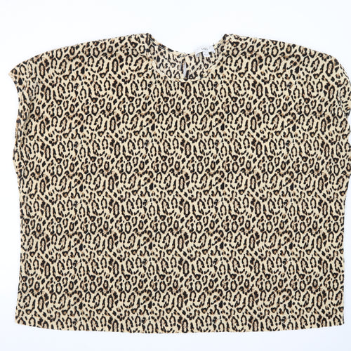 Marks and Spencer Women’s Beige Leopard Print Blouse Size 22
