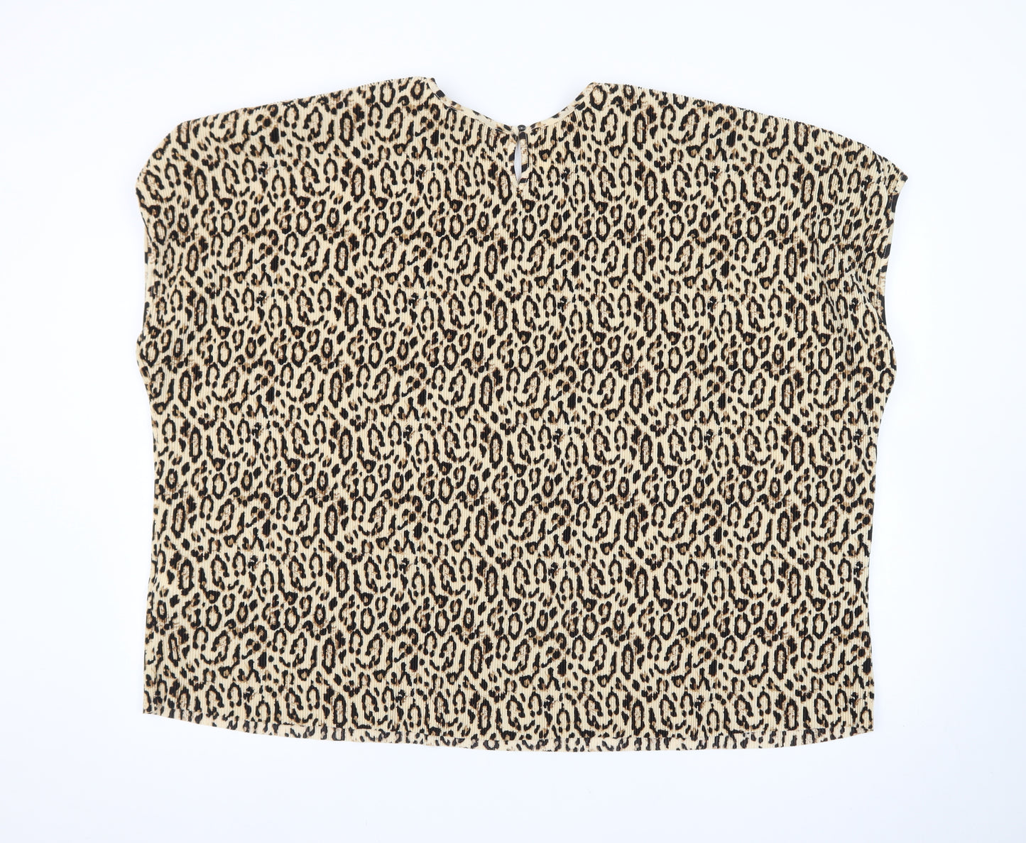Marks and Spencer Women’s Beige Leopard Print Blouse Size 22