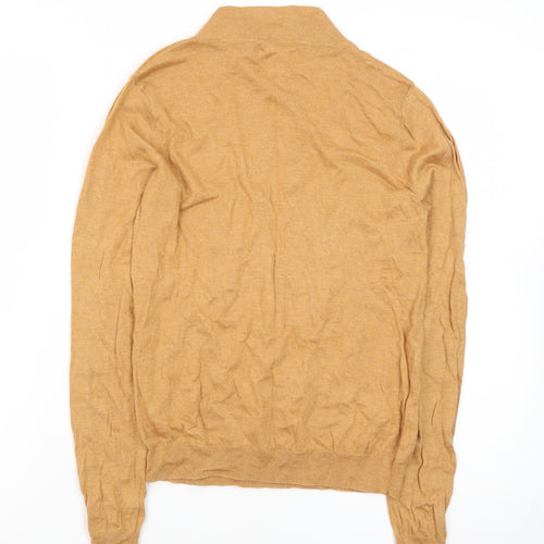 MNG Women’s Beige Roll Neck Wool Blend Pullover Jumper Size S