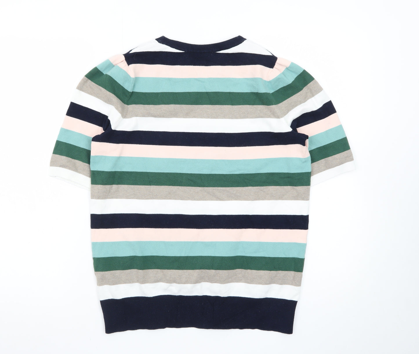Boden Women's Multicoloured Striped Cotton Jumper M