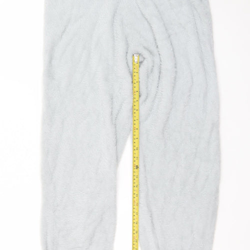 Marks and Spencer Womens Grey Fluffy Jogger Trousers M Regular