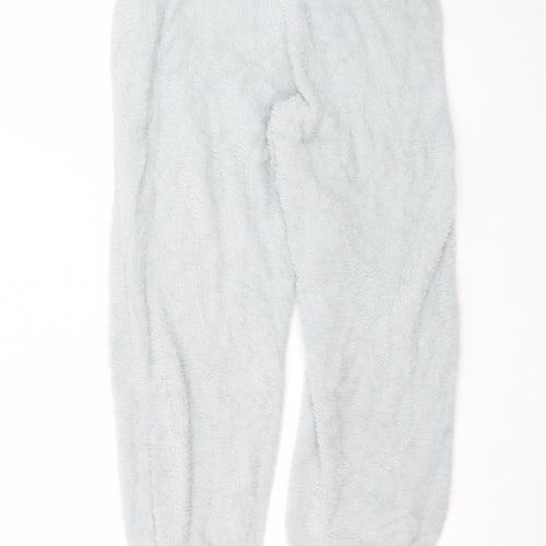 Marks and Spencer Womens Grey Fluffy Jogger Trousers M Regular