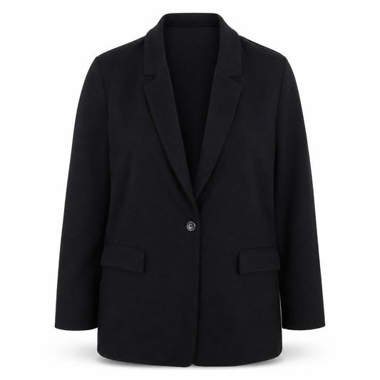 Front view of Next Women Black, size 10, Blazer Jacket Single-Breasted Classic