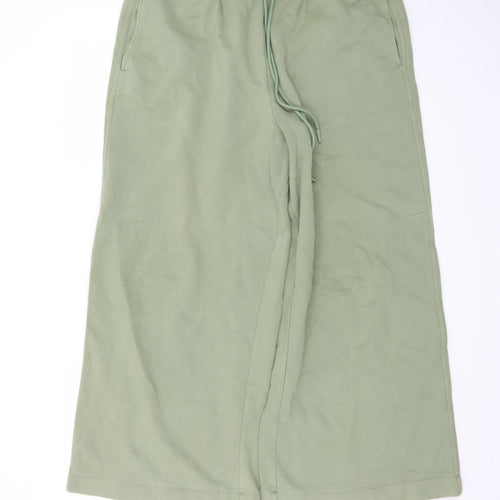 Marks and Spencer Women’s Green Relaxed Wide-Leg Sweatpants Size 16