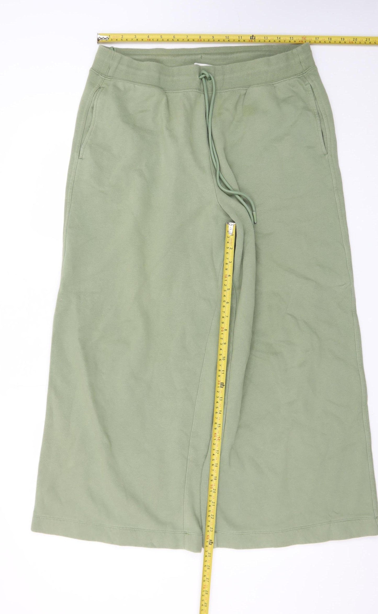 Marks and Spencer Women’s Green Relaxed Wide-Leg Sweatpants Size 16