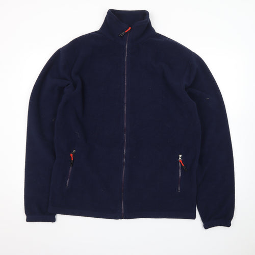 Urban Heritage Men's Blue Fleece Full Zip Jacket Size L