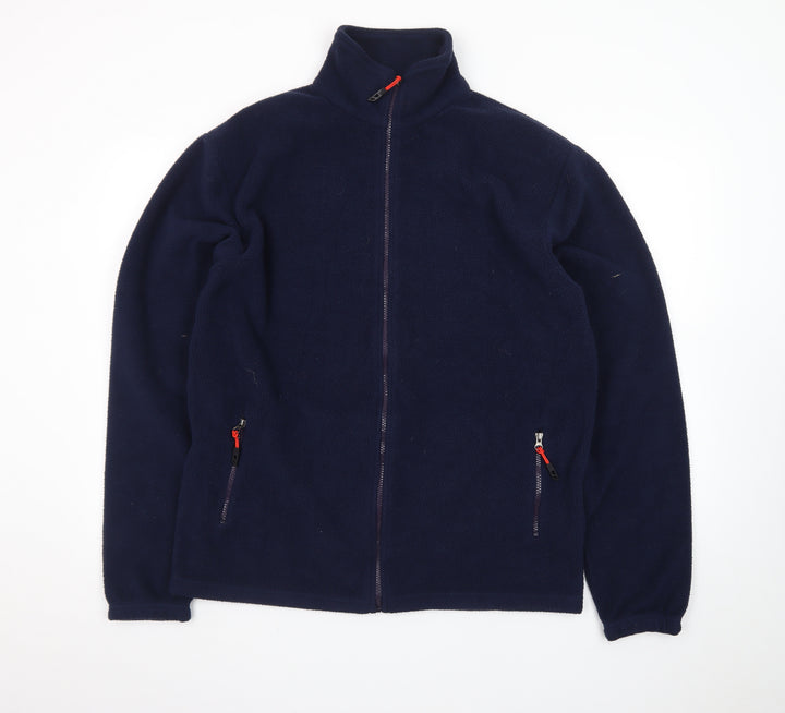 Urban Heritage Men's Blue Fleece Full Zip Jacket Size L