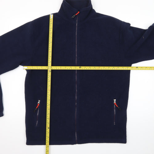 Urban Heritage Men's Blue Fleece Full Zip Jacket Size L