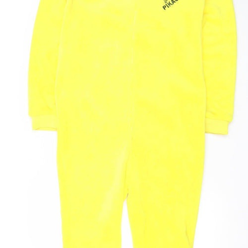 Pokémon Pikachu Boys Yellow Fleece One Piece Hooded Onesie 12-13 Years