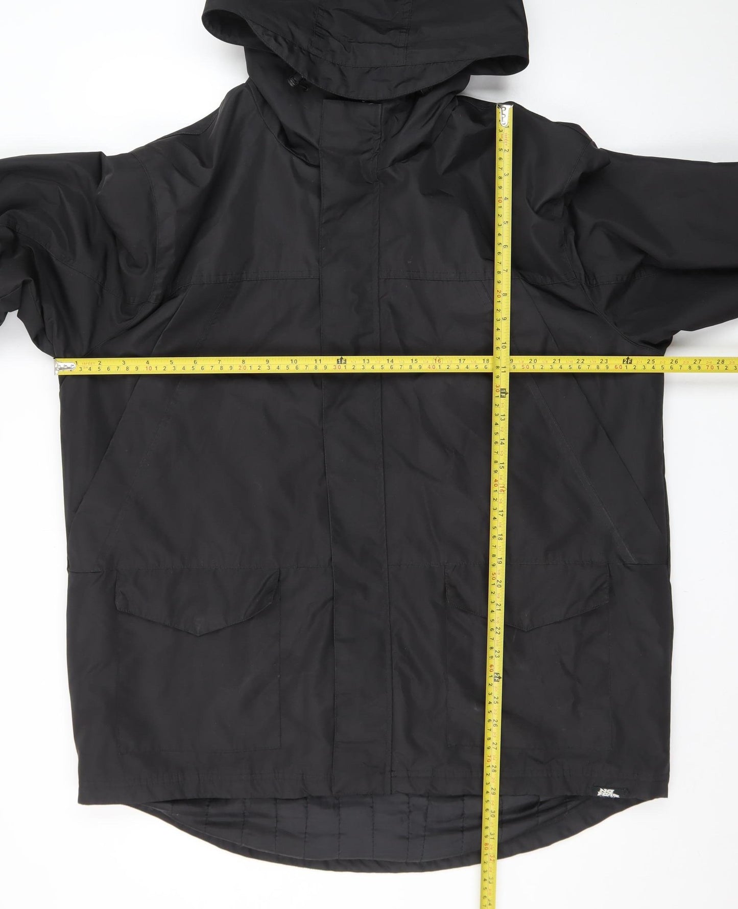 No Fear Men's Black 3XL Hooded Waterproof Parka Jacket