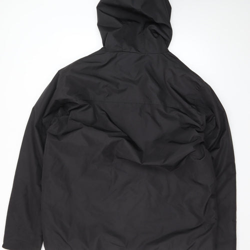 No Fear Men's Black 3XL Hooded Waterproof Parka Jacket