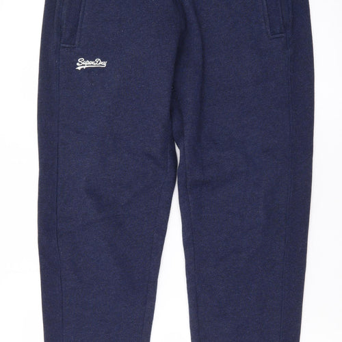 Superdry Men's Navy Jogger Sweatpants M Regular Fit Casual