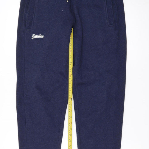 Superdry Men's Navy Jogger Sweatpants M Regular Fit Casual