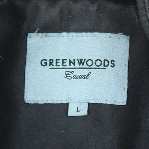 Greenwoods Men’s Brown Waxed Cotton Outdoor Jacket L