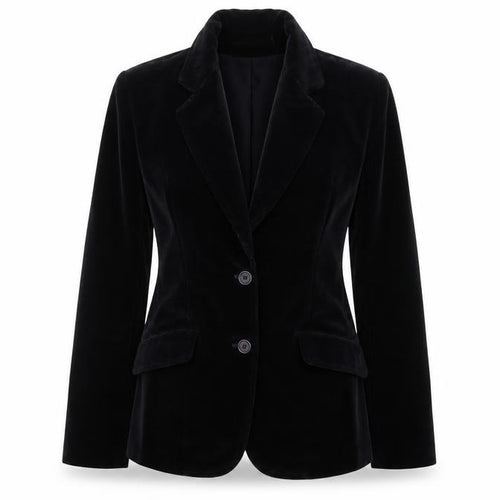 Sears Women’s Black Velvet Blazer Size 10 Classic Mid-Length