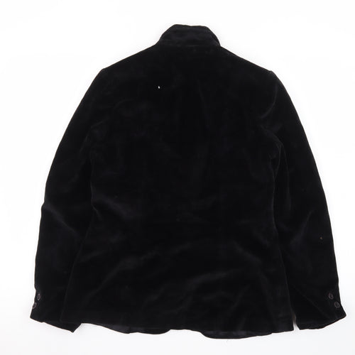 Sears Women’s Black Velvet Blazer Size 10 Classic Mid-Length