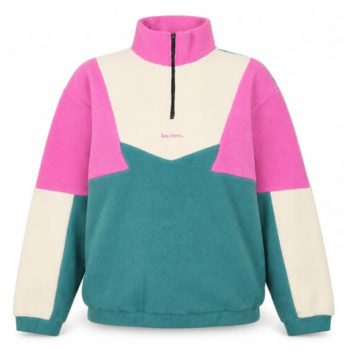 Urban Outfitters Womens Multicoloured Fleece 1/4 Zip Sweatshirt M