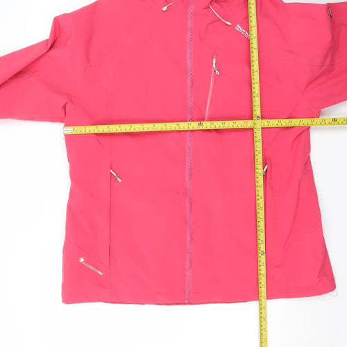 Regatta Great Outdoors Women's Pink Hooded Waterproof Jacket UK 18