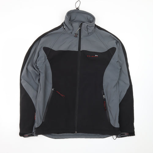 Mountain Life Extreme Men's Black Soft Shell Jacket M Outdoor Hiking