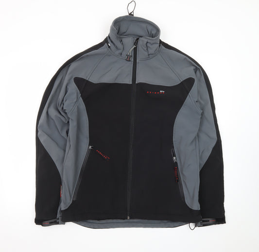 Mountain Life Extreme Men's Black Soft Shell Jacket M Outdoor Hiking