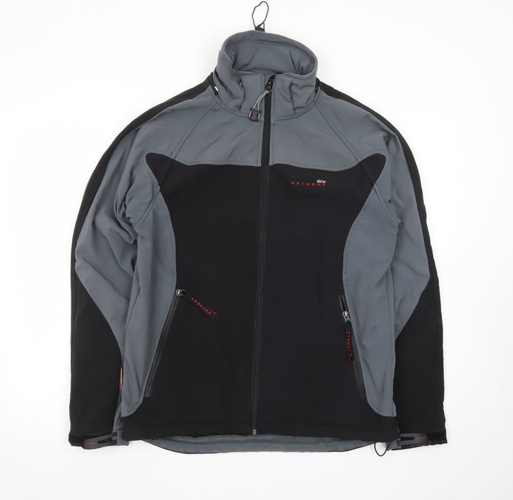Mountain Life Extreme Men's Black Soft Shell Jacket M Outdoor Hiking