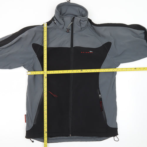 Mountain Life Extreme Men's Black Soft Shell Jacket M Outdoor Hiking