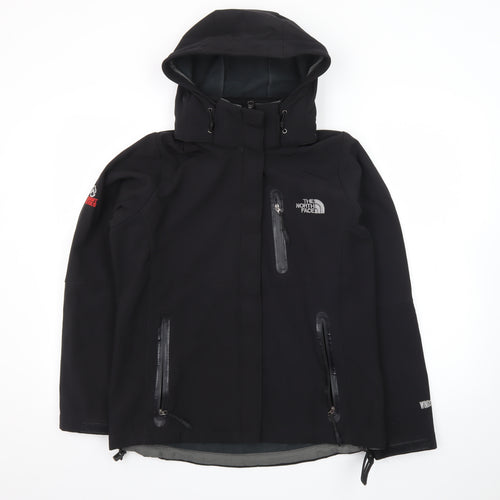 The North Face Men's Black Softshell Summit Jacket L Hooded Windproof
