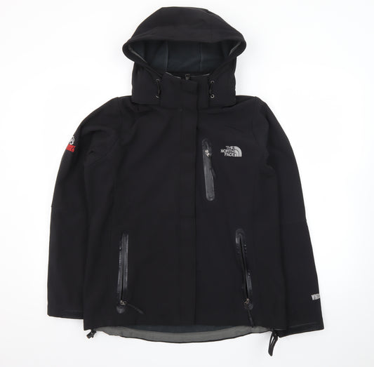 The North Face Men's Black Softshell Summit Jacket L Hooded Windproof