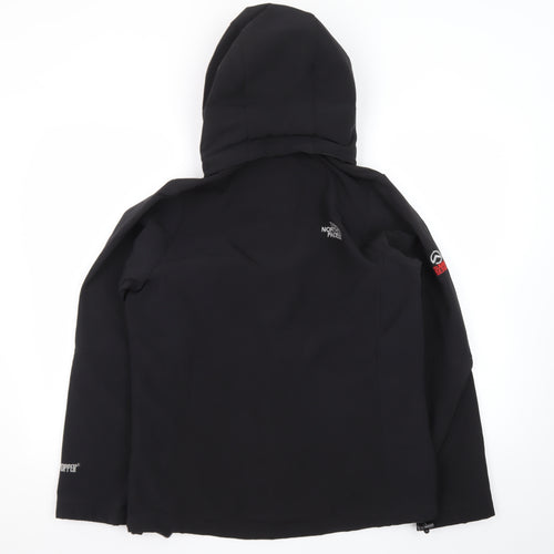 The North Face Men's Black Softshell Summit Jacket L Hooded Windproof