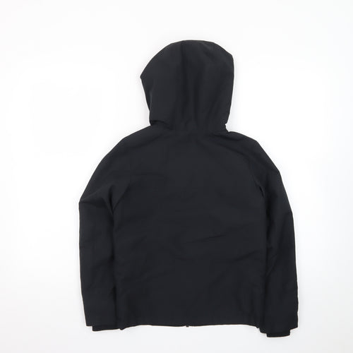 Marks and Spencer Boys Black Waterproof Hooded Parka Coat 7-8 Years