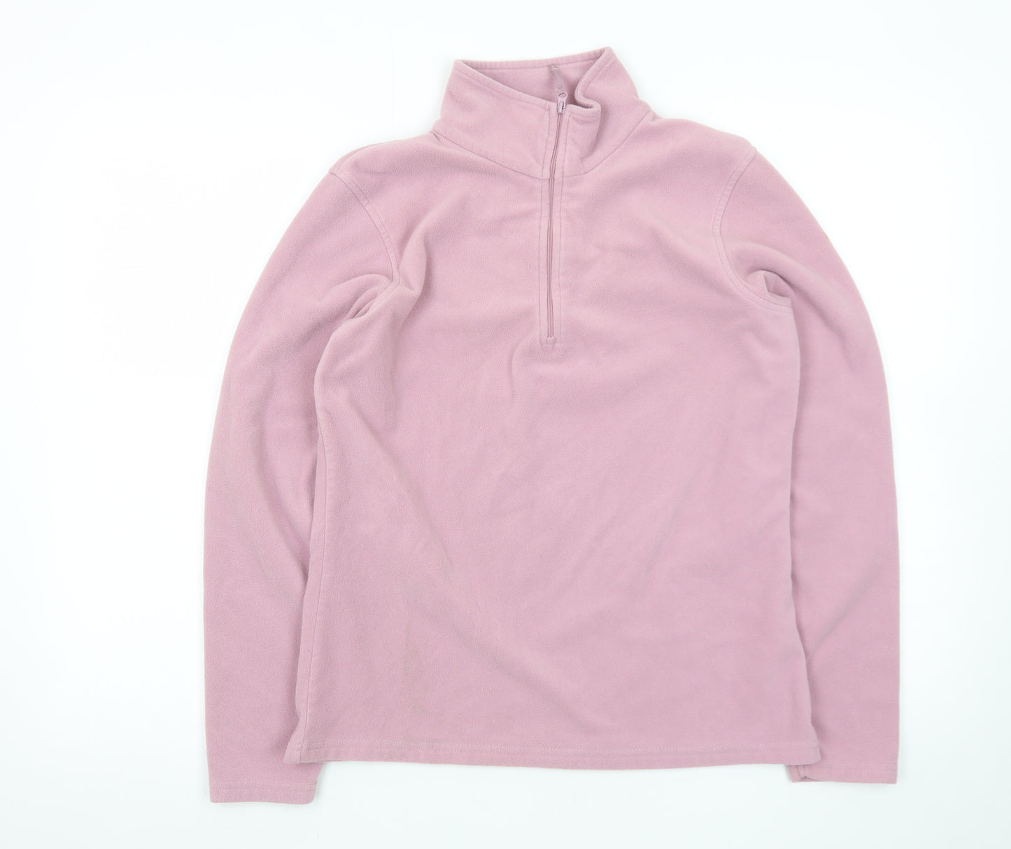 Mountain Warehouse Women’s Pink Fleece 1/2 Zip Pullover Hoodie M