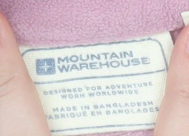 Mountain Warehouse Women’s Pink Fleece 1/2 Zip Pullover Hoodie M
