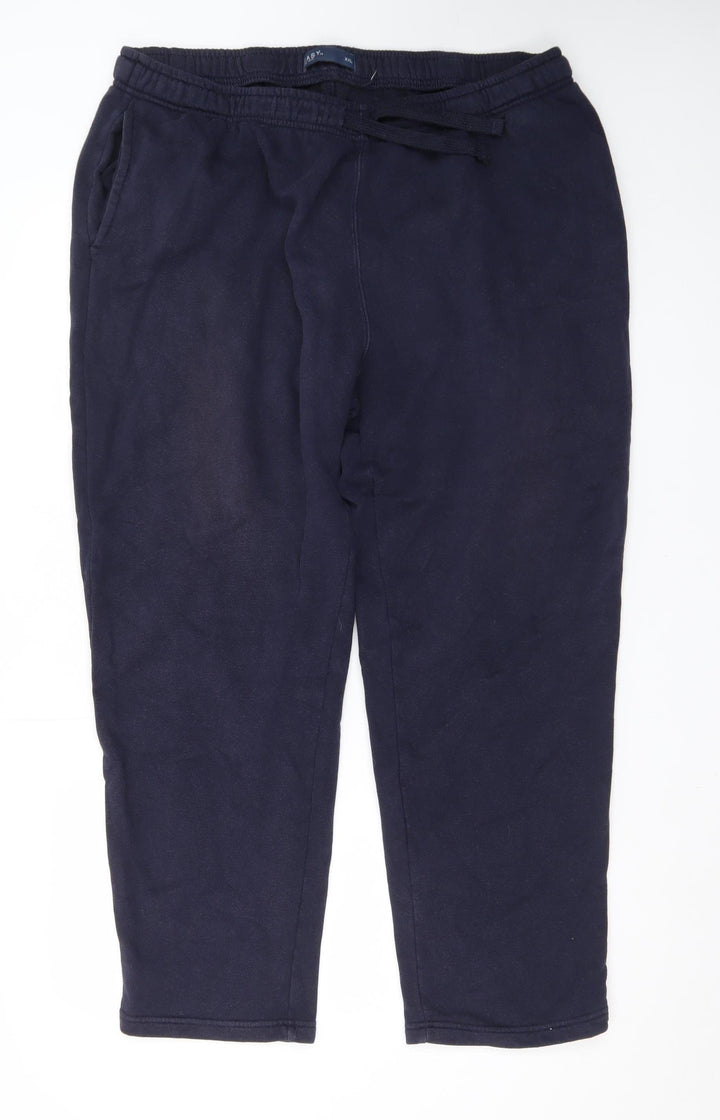 EASY Mens Navy XXL Jogger Sweatpants with Drawstring Waist