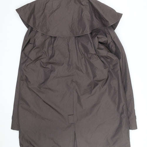 Rydale Women Brown Waterproof Long Rain Coat Size 18