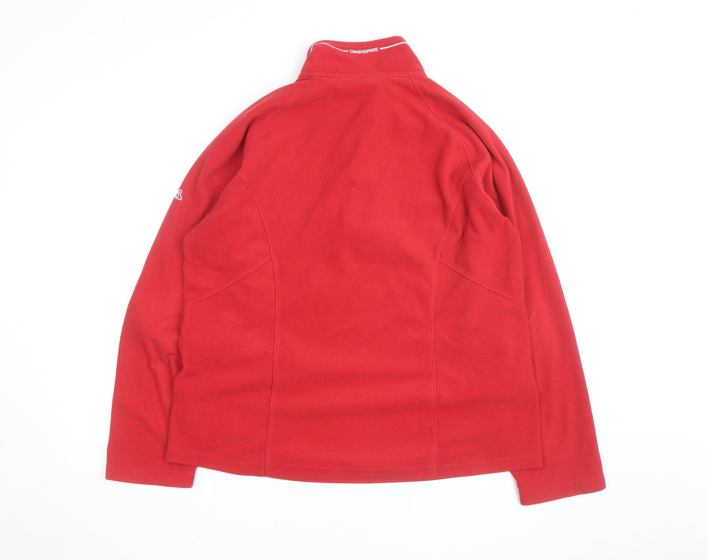 Craghoppers Women's Red Fleece Pullover Sweatshirt UK 18 1/2 Zip Outdoor