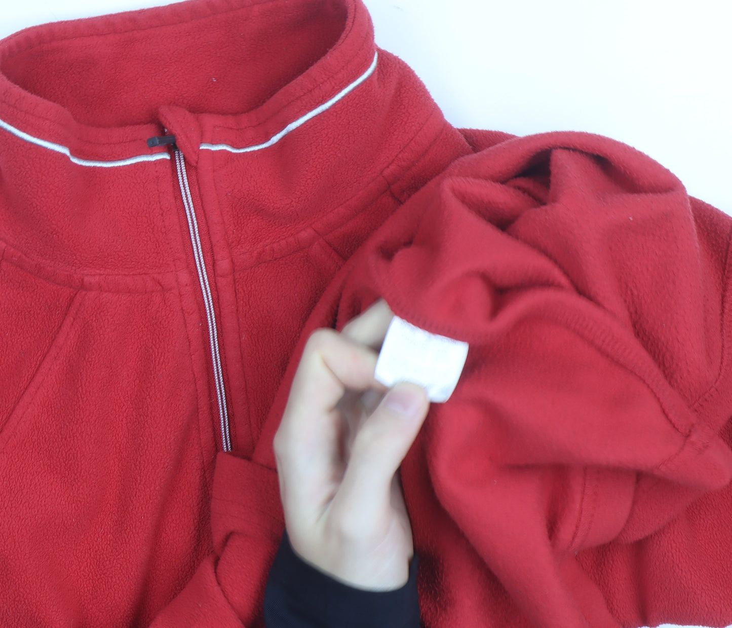 Craghoppers Women's Red Fleece Pullover Sweatshirt UK 18 1/2 Zip Outdoor