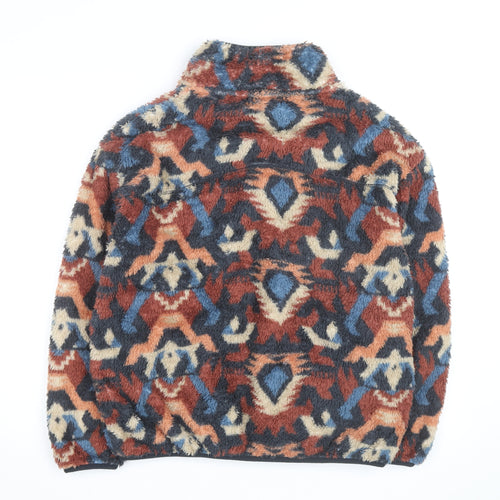 Next Men's Multicoloured Fleece 1/4 Zip Pullover Jumper M