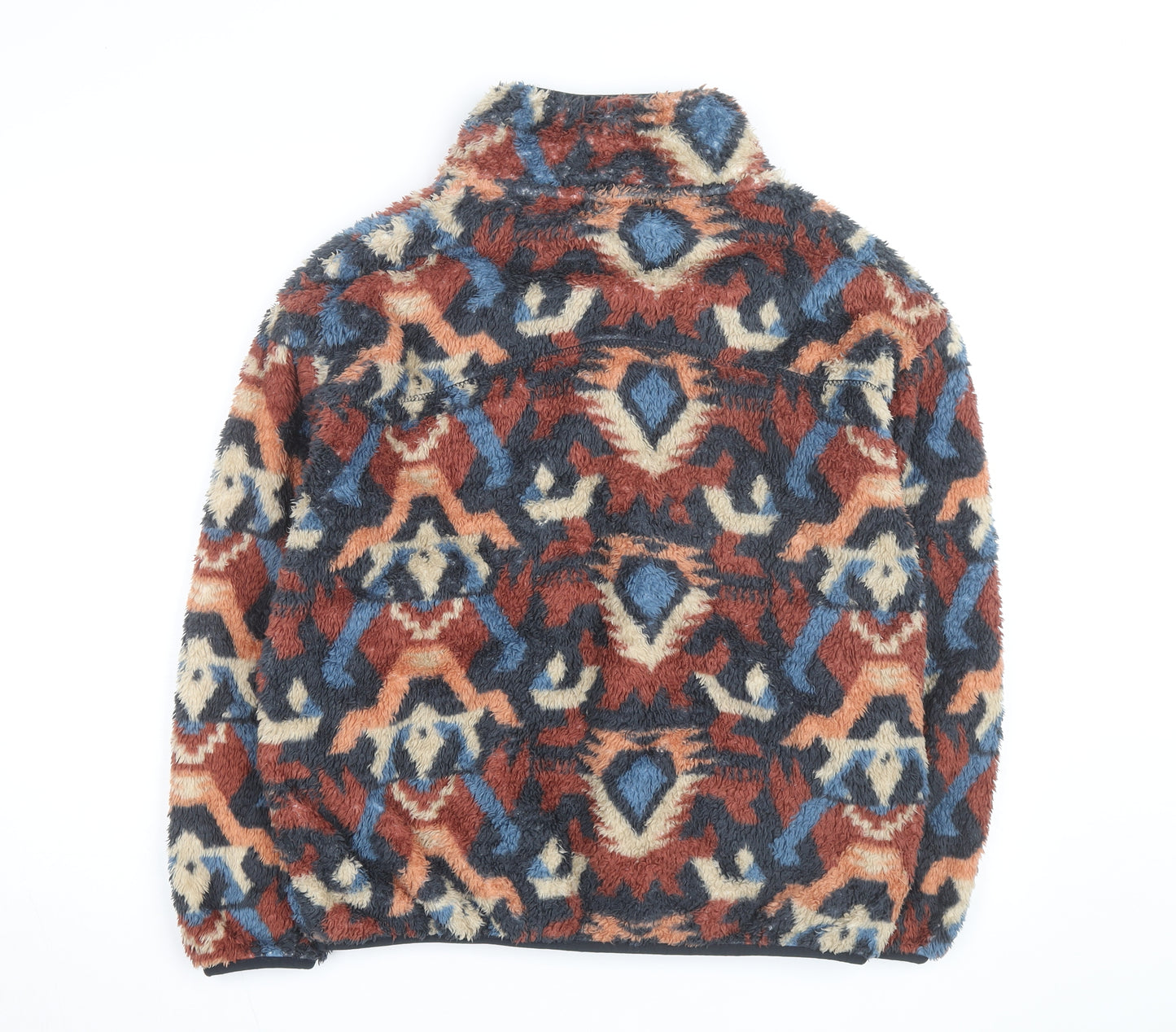 Next Men's Multicoloured Fleece 1/4 Zip Pullover Jumper M