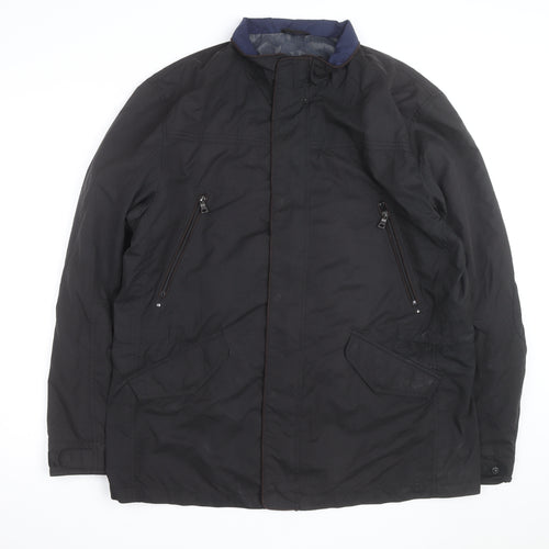 Collezione Men's Black XL Waterproof Rain Coat Jacket