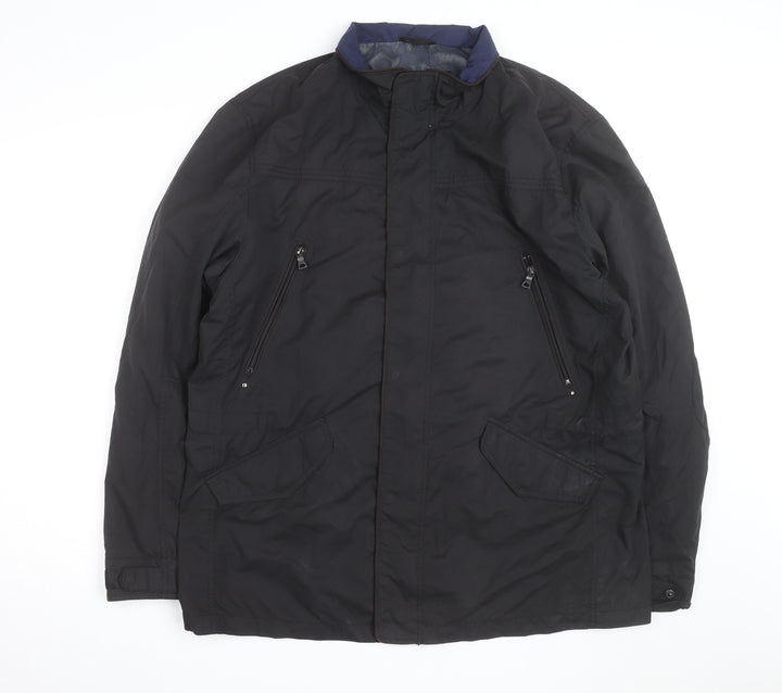 Collezione Men's Black XL Waterproof Rain Coat Jacket
