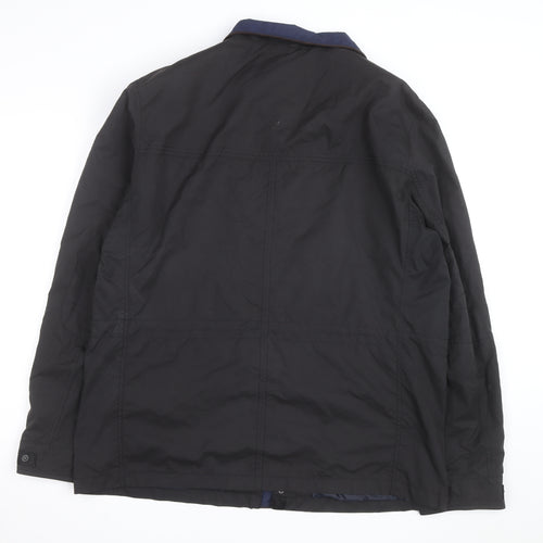 Collezione Men's Black XL Waterproof Rain Coat Jacket