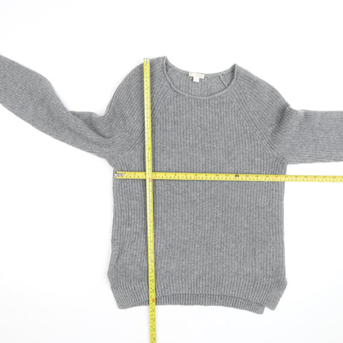 Gap Mens Grey Wool Blend Chunky Knit Crew Neck Jumper M
