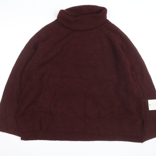 Nobody’s Child Women Brown Roll Neck Knit Jumper L