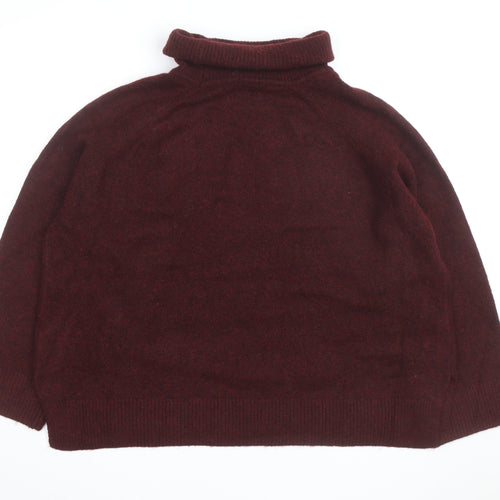 Nobody’s Child Women Brown Roll Neck Knit Jumper L