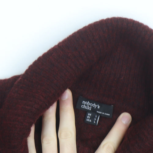 Nobody’s Child Women Brown Roll Neck Knit Jumper L